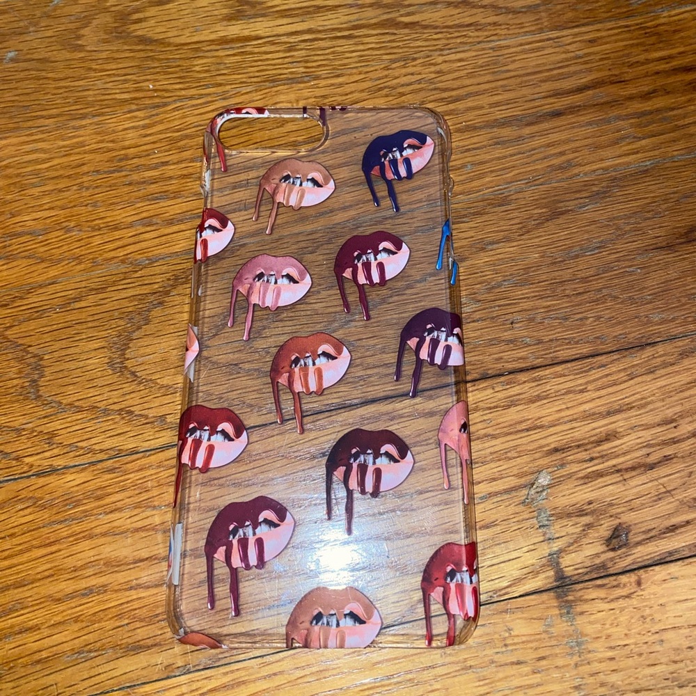 Kylie Jenner Lip Kit iPhone 6+/7+/8+ Clear Phone Case
